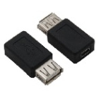 Переходник USB AF (мама) - mini USB (мама)