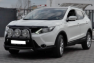 Кенгурятник WT018 Black (нерж) для Nissan Qashqai 2014-2021 гг
