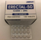 Эректал 50 (уценка) натуральные таблетки для мужчин, лечение простаты, по 400 мг. Финляндия