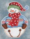 Набір для вишивання «Jingle Snowbell//Сніговик» Mill Hill DM204101