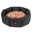 Лежанка для собак WAUDOG Relax, малюнок «Авокадо на рожевому», L, Ш 49 см, Д 59 см, В 20 см