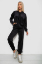 Спортивний костюм жіночий велюровий, колір чорний, 241R1530-5