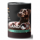 LANDOR Senior Dogs Lamb and Rabbit Влажный корм для зрелых собак с ягненком и кроликом 400 г