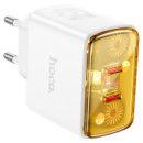 СЗУ HOCO CS43A 110-240V, PD45W, 2*USB-C, White, Box