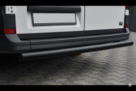 Задняя защита AK002 Черная (нерж. сталь) для Volkswagen Crafter 2016- гг