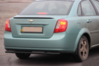 Задняя защита AK002 Черный (42мм, Нержавеющая сталь) для Chevrolet Lacetti 2003-2024 гг