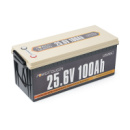 Аккумуляторная батарея LiFePO4 Power Queen 25.6V 100Ah, 2560Wh, BMS 100A, 532*207*215мм