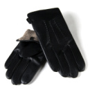 PODIUM Перчатка Мужская кожа Paidi 230-3 black шерсть Распродажа
