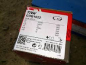 Колодки гальмів. зад. GDB1622 WV Caddy/Passat B6/Skoda 2.0FSI (TRW)