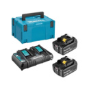 Набір акумуляторів Makita DC18RD + 2 x BL1850B 18V 5,0 Ah (зарядний пристрій + 2 акумулятори), Box