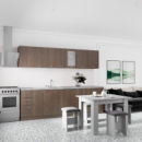 Комплект меблів на кухню Comfort 2,6 м Дуб Родос темний
