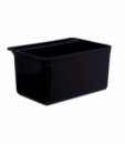 Ящик для сбора мусора к сервисной тележке (черный пластик) (335 × 231 × 180 мм)