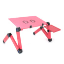 Стол-трансформер под ноутбук Laptop Table YL-803, 2 вентилятора, Pink, 480*260 mm