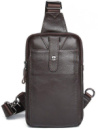 Сумка чоловіча шкіряна через плече 714983 Коричнева