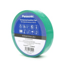 Изолента ПВХ PANASONIC 0,125мм*18мм*20м (зеленая), диапазон рабочих температур: от 0°С до + 90°С, Огнестойкая, 8 штук в упаковке, цена за штуку