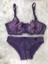 Комплект женский Victoria’s Secret Model Lace двойка топ+трусики фиолетовый