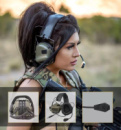 Активні навушники з гарнітурою Earmor М32 хакі