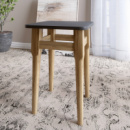 2 табурета на кухню Майами кромка ПВХ 2 мм Антрацит (LION-041260) ТОП