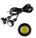 DRL Орлине око врізні LED D=23mm-COB-3smd 12V Білий