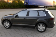 Боковые трубы Black (2 шт, нержавейка) для Volkswagen Touareg 2010-2018 гг