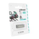 Флэш-накопитель Mibrand Chameleon, USB 2.0, 8GB, Metal Design, Blister