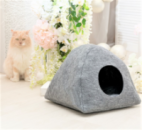 Теплый дом для кота из войлока «Пещера»