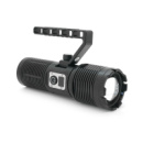 Фонарь поисковый BP-2303 LED PM60, 5 режимов, индикация заряда, питание от 3*18650, IP65, USB кабель, 255х145х65мм, 0,860кг, Black, BOX