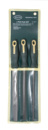 Набор напильников разнопрофильных 3 предмета(плоский, треугольный, круглый L-200мм), на полотне ROCKFORCE RF-5056-3