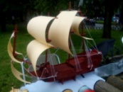 Деревянный 3D пазл - корабль «Eagle»