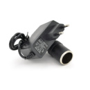 Импульсный адаптер питания LGY-1210,  AC110-240V / DC12V 1А (12W ) с прикуривателем