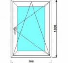 профіль Framex-71, 6-камерний, фурнітура Siegenia (Німеччина), склопакет 4i-14-4-16-4i