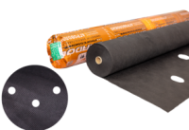 Агроволокно Shadow чорне з перфорацією 3 отвори, 50 г/м², 1.6×100 м