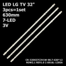 LED підсвітка TV LG32 inch 7led A1/B1/B2 630mm*12мм*1.0 T 3шт. A1B1B2