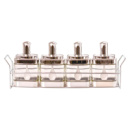 Банки для сыпучих продуктов набор из 4 шт стеклянные на металической подставке HP531FS1031Y