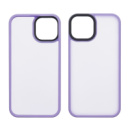 Чехол Colorful Matte Case для Apple iPhone 12/ 12 Pro светло-фиолетовый Люкс