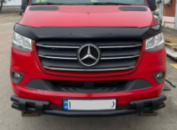 Передняя нижняя дуга Shark Black для Mercedes Sprinter W907/W910 2018- гг