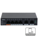 4-портовый гигабитный управляемый PoE коммутатор DH-CS4006-4GT-60 с 4 портами POE 1000Мбит + 2 порта UP-Link 1000Мбит,130x90x26 мм