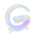 Настільна лампа-нічник G11, Bluetooth колонка, блопроводна зарядка телефону, світло RGB, Box