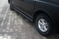 Боковые трубы Black (2 шт., нержавейка) для SsangYong Action 2005-2018 гг