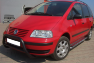 Кенгурятник WT005 Black (нерж) для Volkswagen Sharan 1995-2010 гг