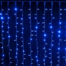 Гирлянда 240LED (Водопад ) Blue, 8 режимов, 2*2метра, прозрачная изоляция, BOX