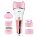 Женский безболезненный эпилятор для лица и тела VGR V-733 розовый
