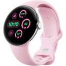 Смарт-годинник Google Pixel Watch 3 41mm Wi-Fi Polished Silver Aluminum Case/Rose Quartz Active Band (Код товару:41485)