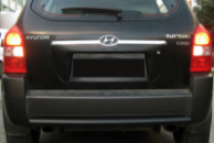 Задняя дуга AK002 Черная (нерж.) для Hyundai Tucson JM 2004- гг