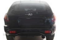 Задняя дуга AK004 Черная (Нержавейка) для Hyundai Santa Fe 1 2000-2006 гг