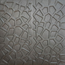 Самоклеющаяся декоративная потолочно-стеновая 3D панель серебряная 700x700x8мм (118) SW-00000236