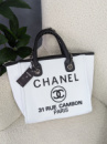 Сумка шопер Chanel Deauville Large білий