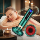 Вакуумний антицелюлітний масажер для тіла масаж гуаша Cupping Massager GREEN