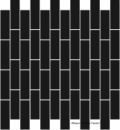 Intergres Schwarz чорний 30x32, мозаїка M 02 132082