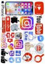Вафельные картинки на тему: Instagram, YouTube, смайлы